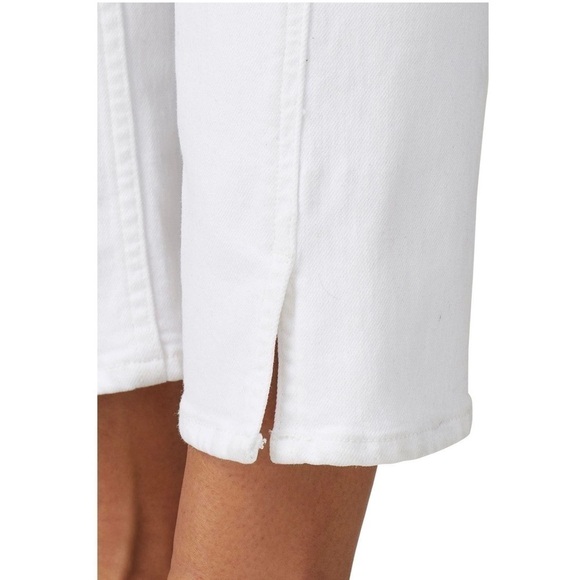 RAG & BONE High Waist Stretch Denim Ankle Slit Crop Straight Cigarette Jeans 31 - Picture 11 of 15